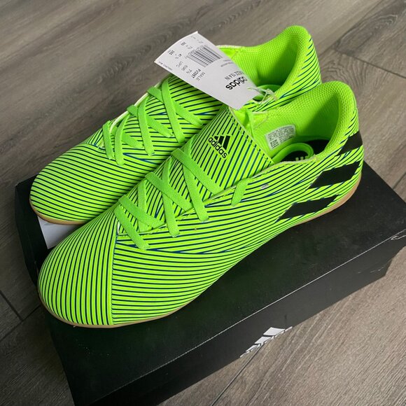 Adidas Green/Black Nemeziz 19.4 indoor Soccer Shoes Size 8 - Picture 2 of 5